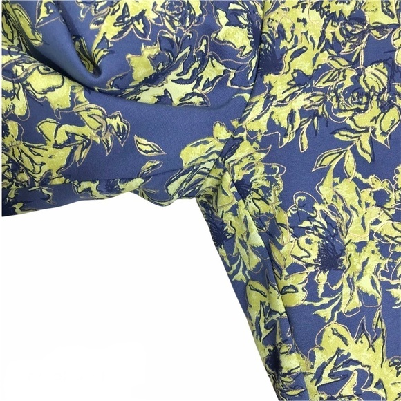 Soft Surroundings Elisabetta Floral Print Gold Detail Pants Style 2CE11 - Picture 5 of 11